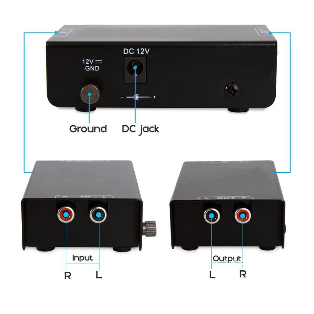 Portable Amplifier Mini - Amplificateur audio stéréo ultra-compact portable, préamplificateur