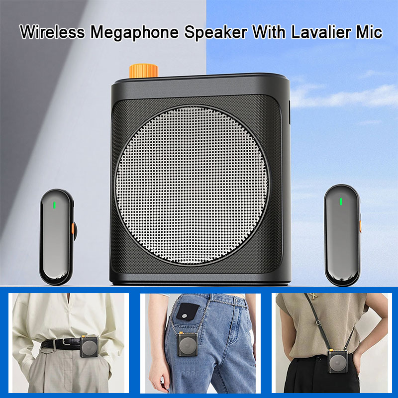 Portable Amplifier Mini - Amplificateur vocal portable avec microphone lavalier,