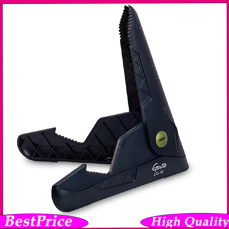 Music Stand Folding - Support de guitare noir portable en