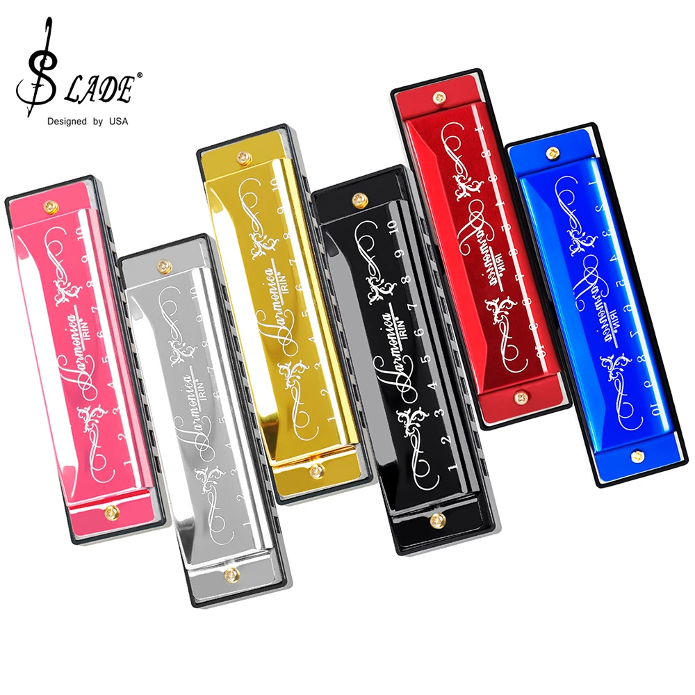 Harmonica 10 Hole - SLADE Harmonica professionnel 10 trous 20