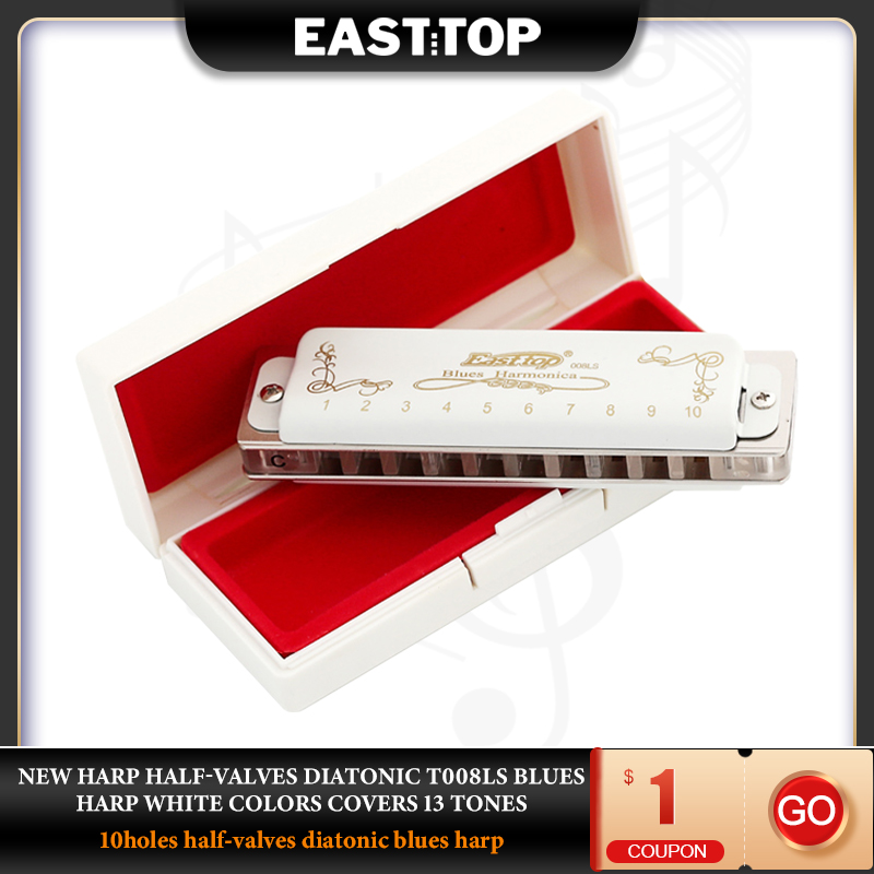 Harmonica 10 Hole - EASTTOP – Harmonica diatonique T008LS, 10