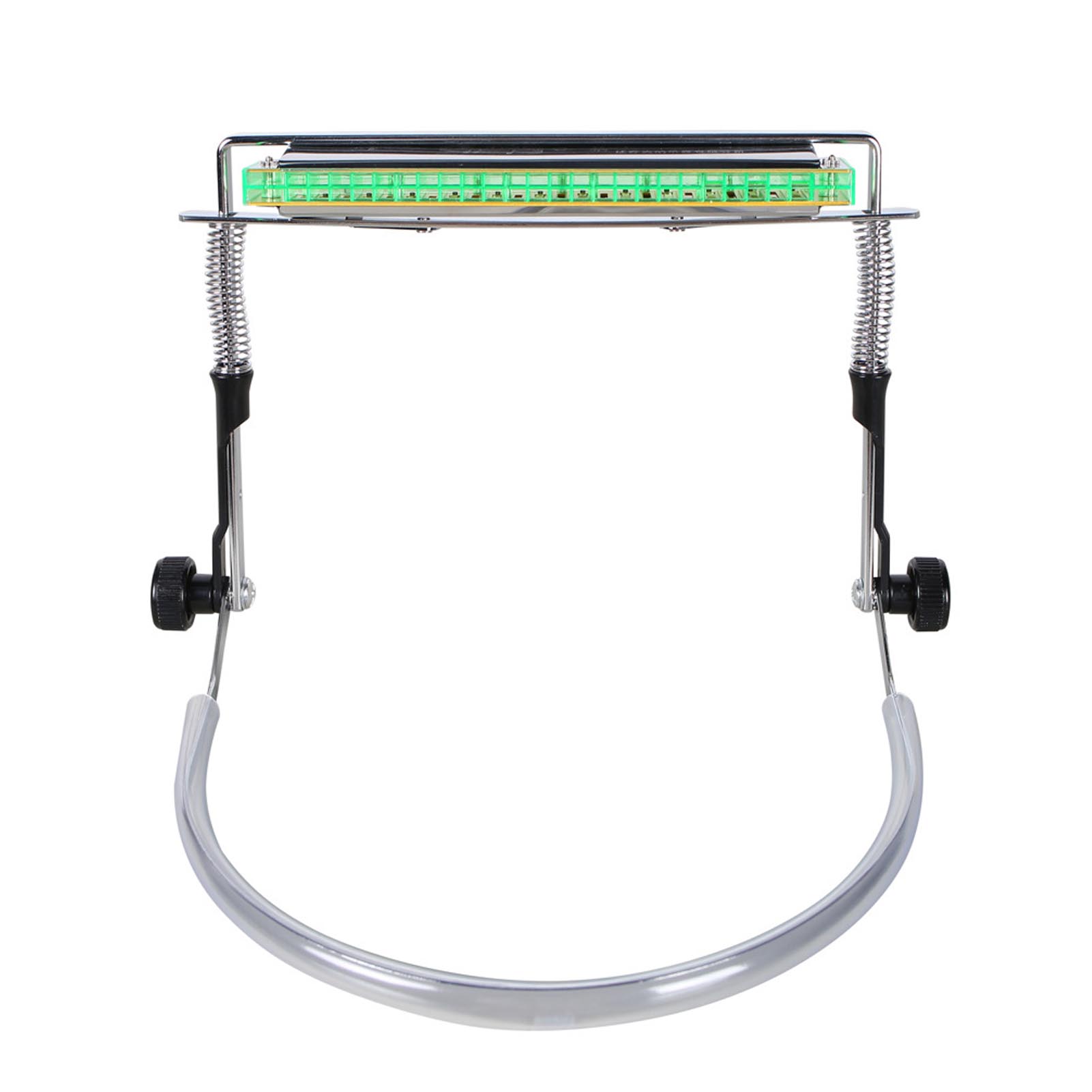Harmonica 10 Hole - Support d'harmonica réglable en acier allié,